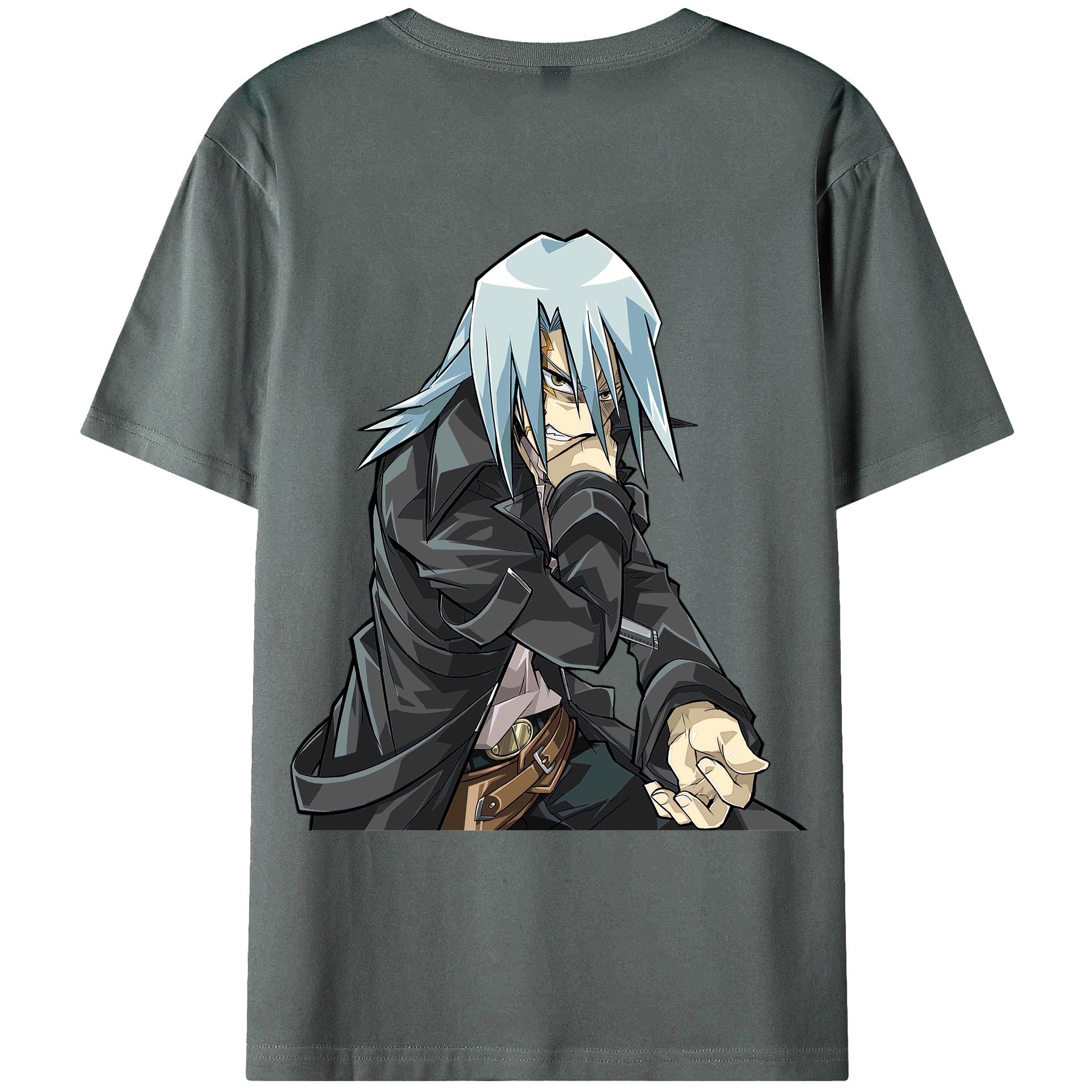 （画像用） 遊☆戯☆王 Yu-Gi-Oh! 綿100％ メンズ半袖Tシャツ（バックプリント） 通気性